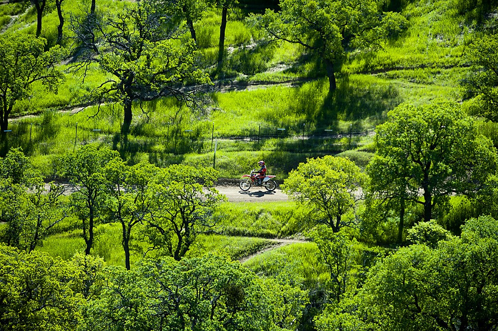 ATV and dirtbike on trail ATV and dirtbike on trail