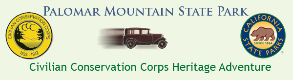 banner, Palomar Mountain CCC Heritage Adventure
