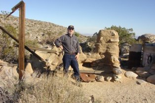 Michael Sampson at Marshal South Home Site in Anza-Borrego Desert SP.