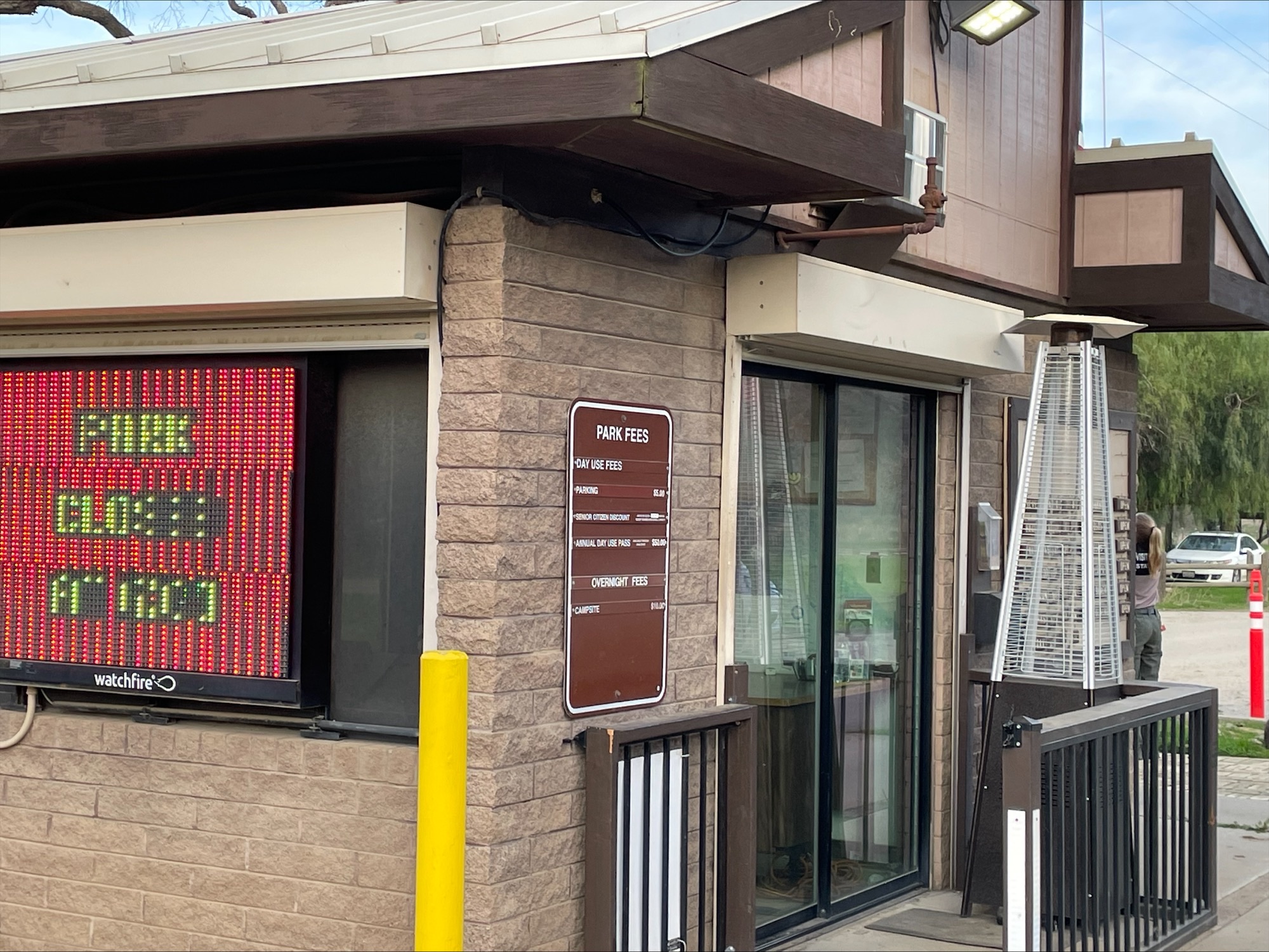 The entrance kiosk at Carnegie SVRA
