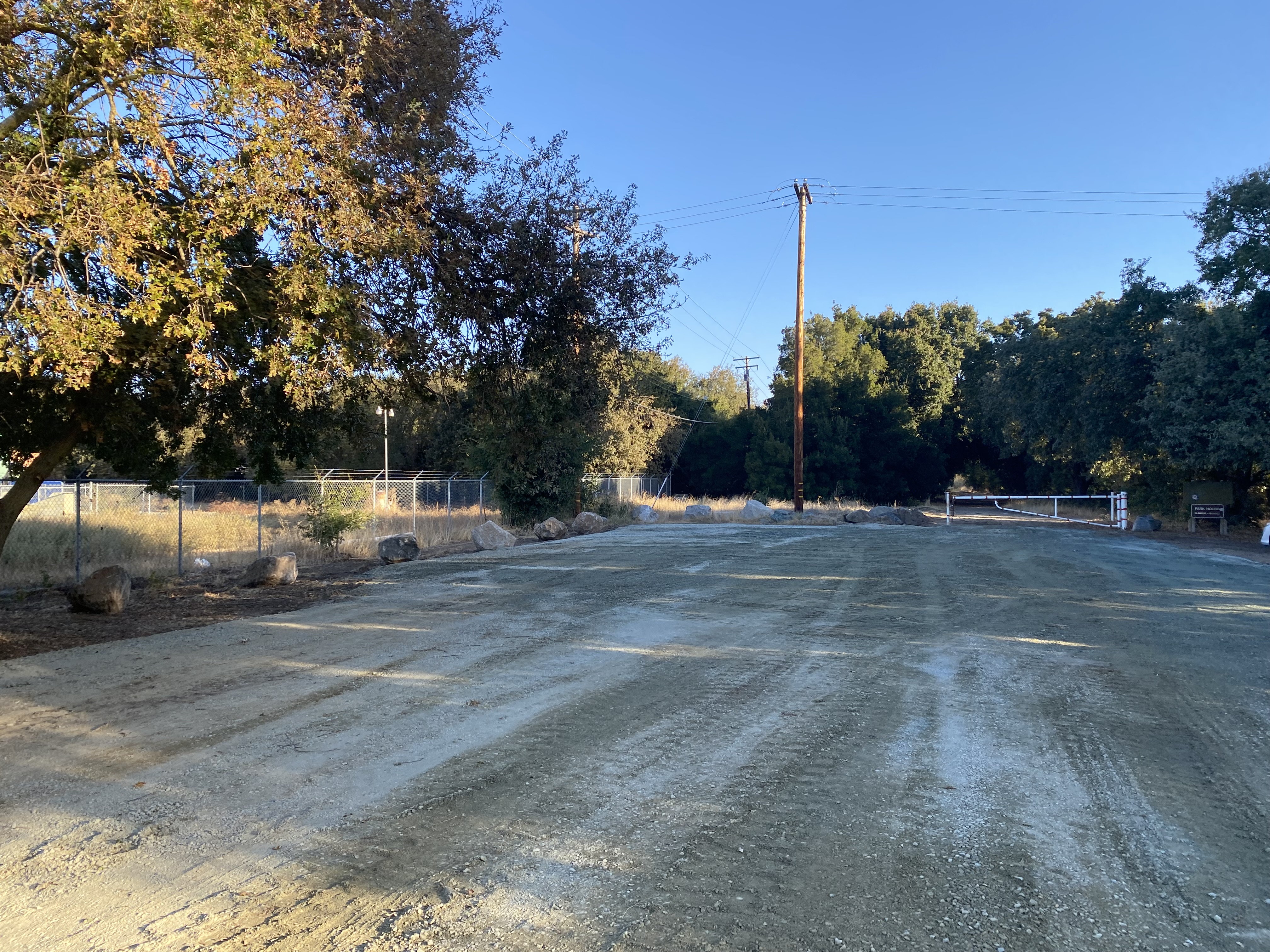 The Delta Meadows parking lot