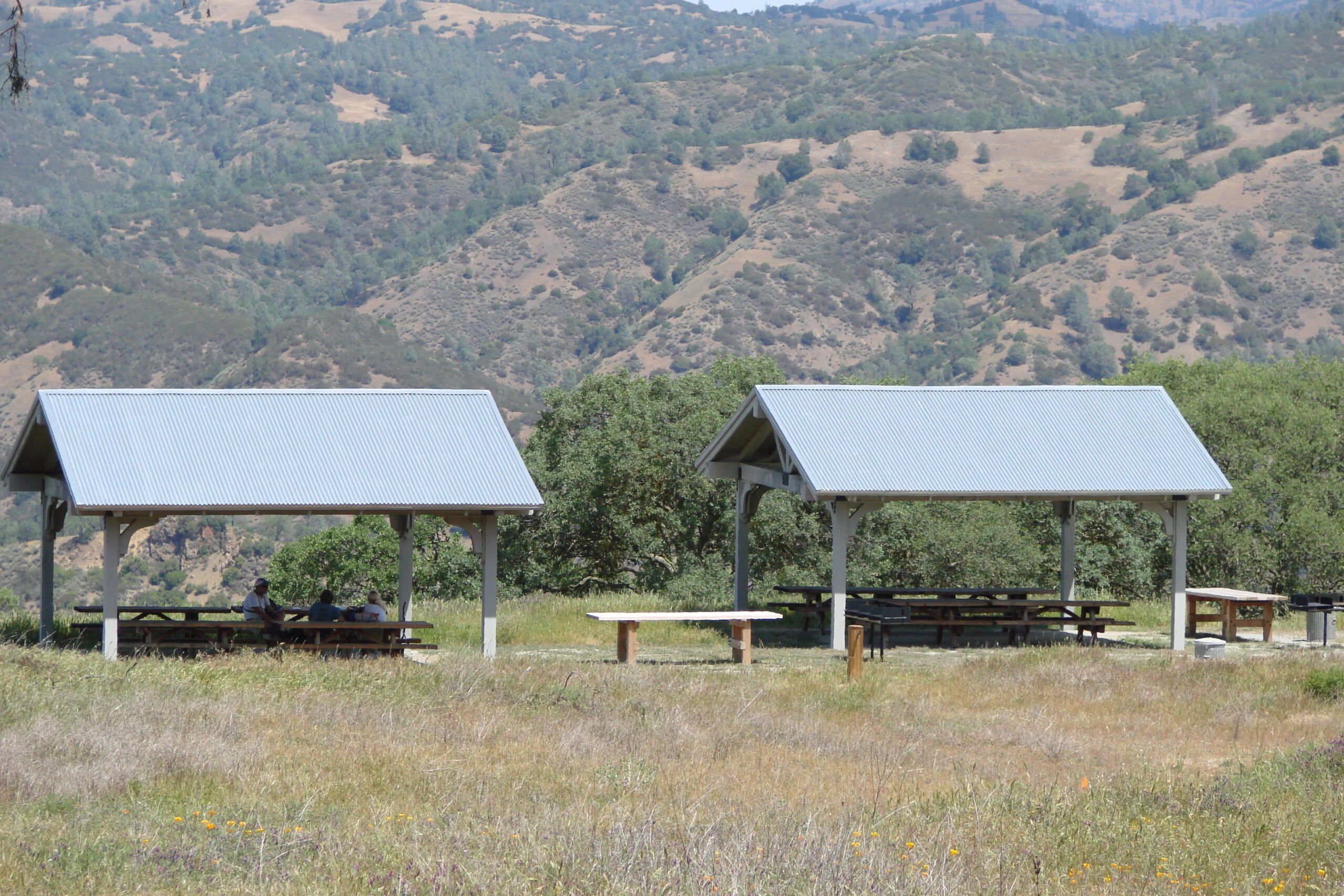 A picnic area at Dowdy Ranch