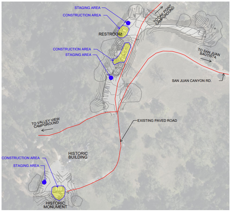 A map of the upgrades at Fremont Peak
