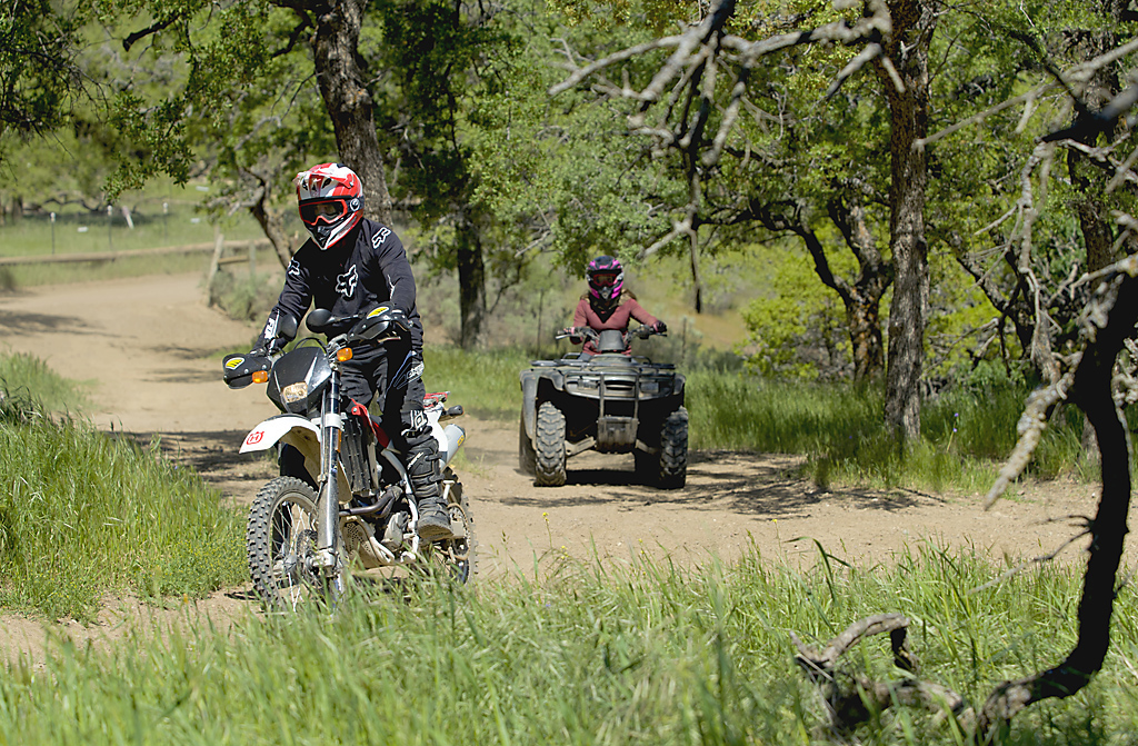 Two riders at Carnegie SVRA