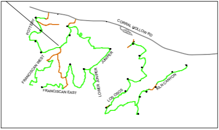 A map of the Carnegie Road Project