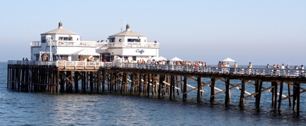 The historic Malibu Pier in Malibu, California