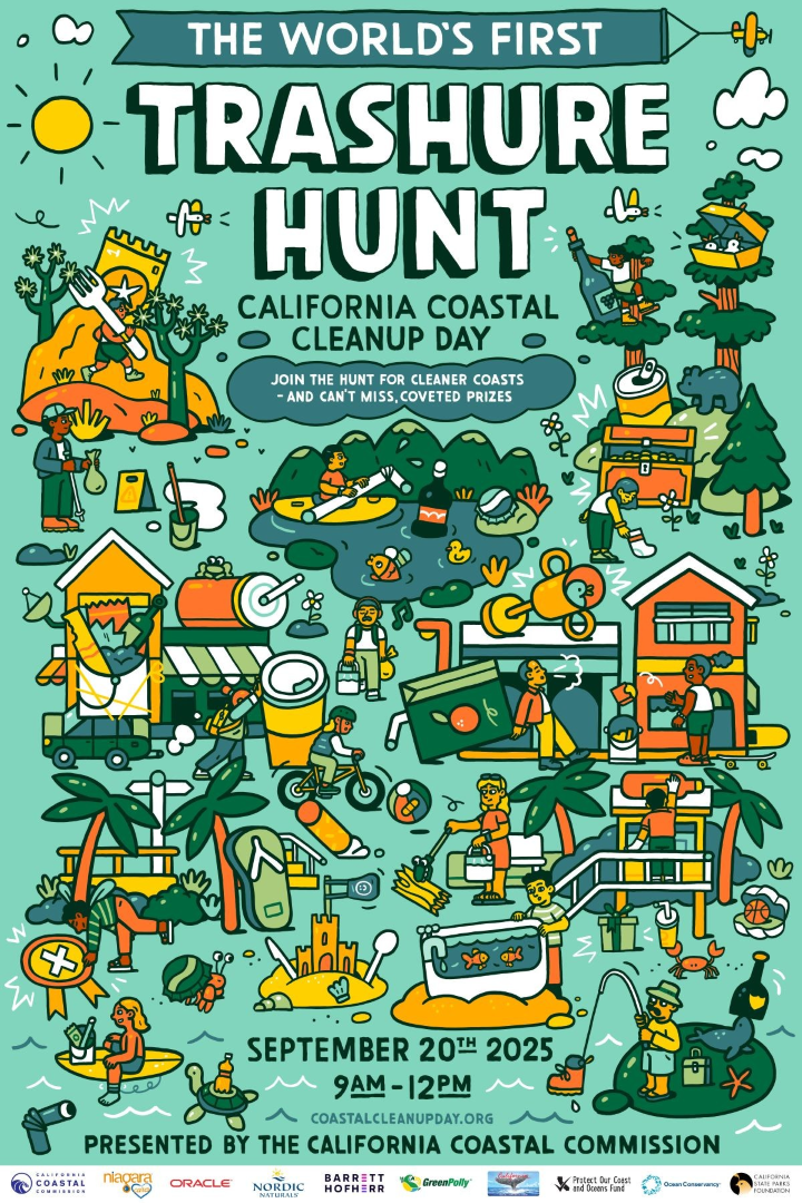 California Coastal Commission Trashure Hunt Flyer