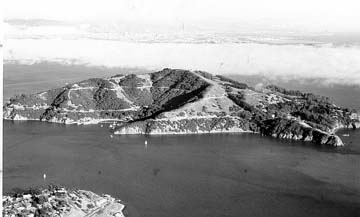 Birds eye view of Angel Island