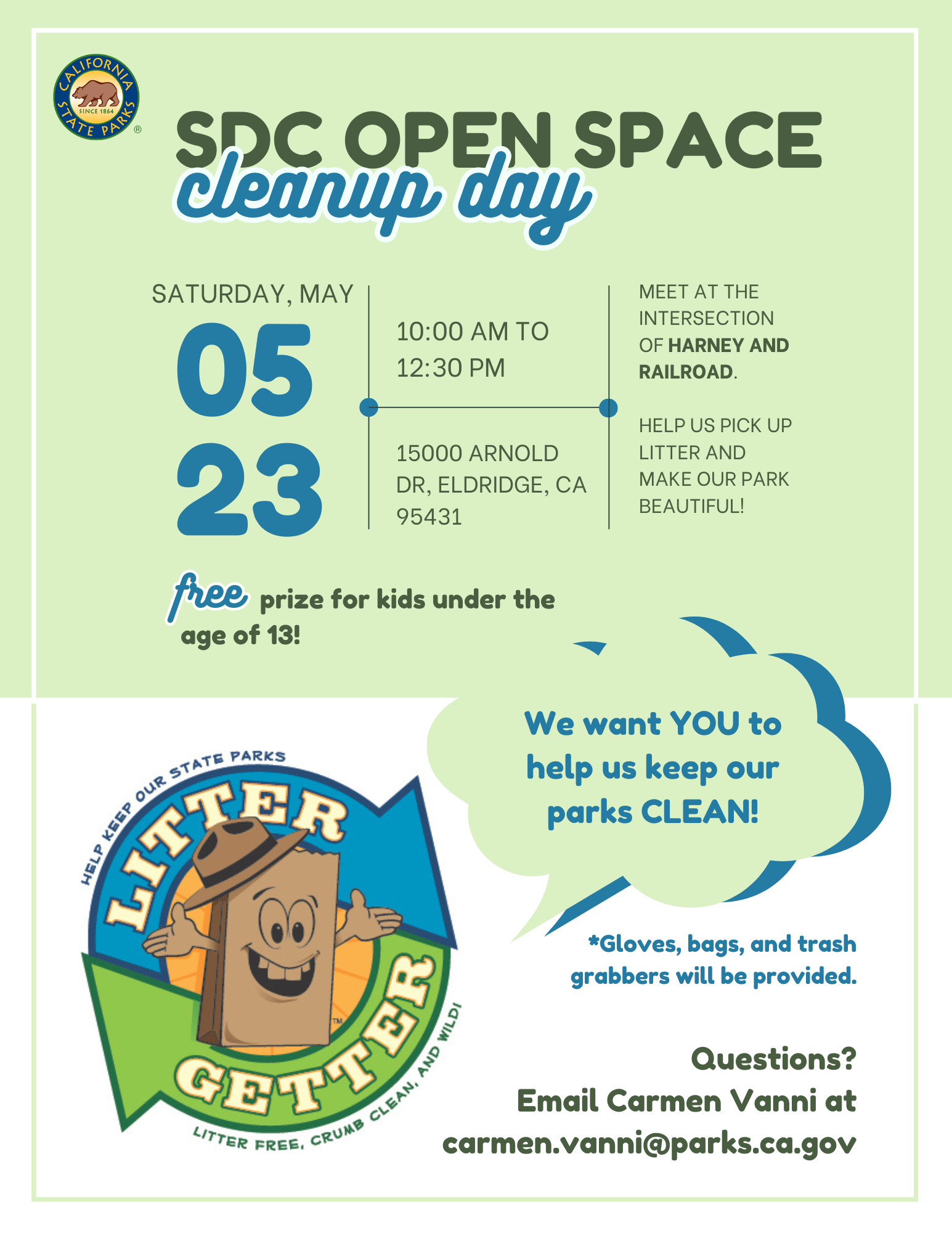 SDC Open Space Clean Up Day Flyer 2026 SDC Open Space Clean Up Day Flyer 2026