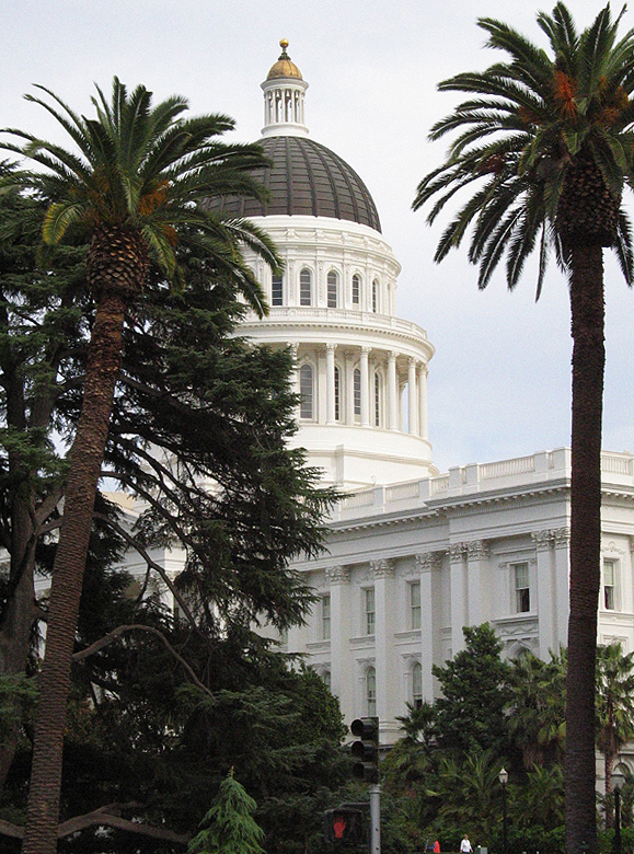 View of the California State Capitol. Thumbnail: View of the California State Capitol.