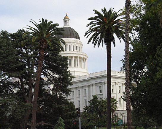 View of the California State Capitol. Thumbnail: View of the California State Capitol.