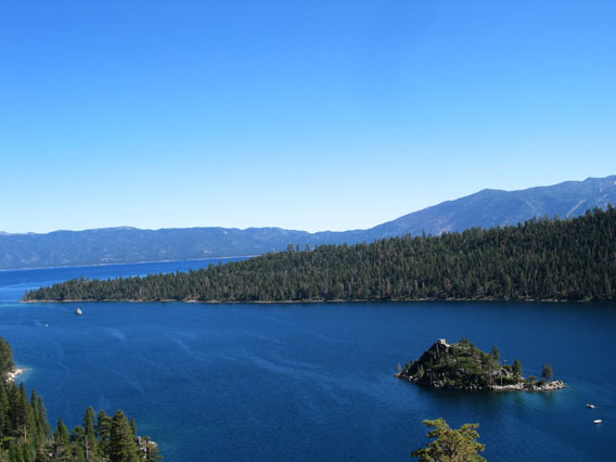 Partial View of Emerald Bay and Fannette Island. Partial View of Emerald Bay and Fannette Island.