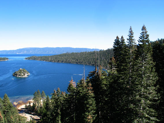 Partial View of Emerald Bay and Fannette Island. Partial View of Emerald Bay and Fannette Island.