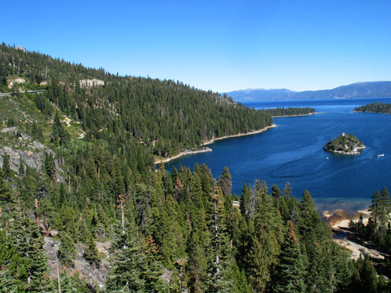 Partial View of Emerald Bay and Fannette Island. Partial View of Emerald Bay and Fannette Island.