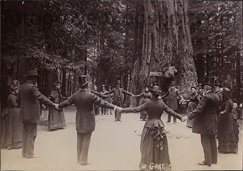 Gen. Fremont family and friends showing circumference