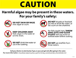 San Luis Reservoir SRA Caution image San Luis Reservoir SRA Caution image