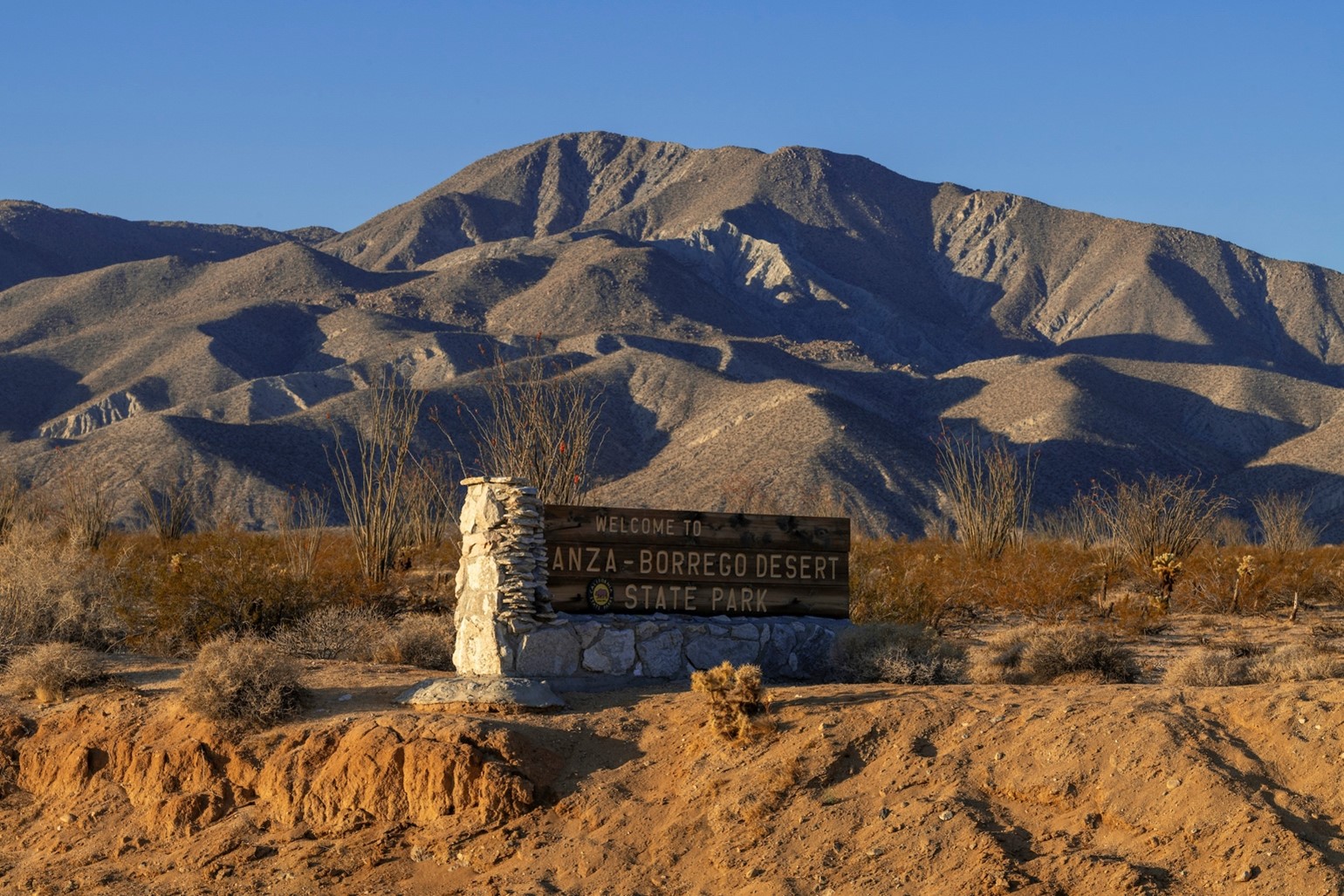 Anza-Borrego Desert SP entrance sign