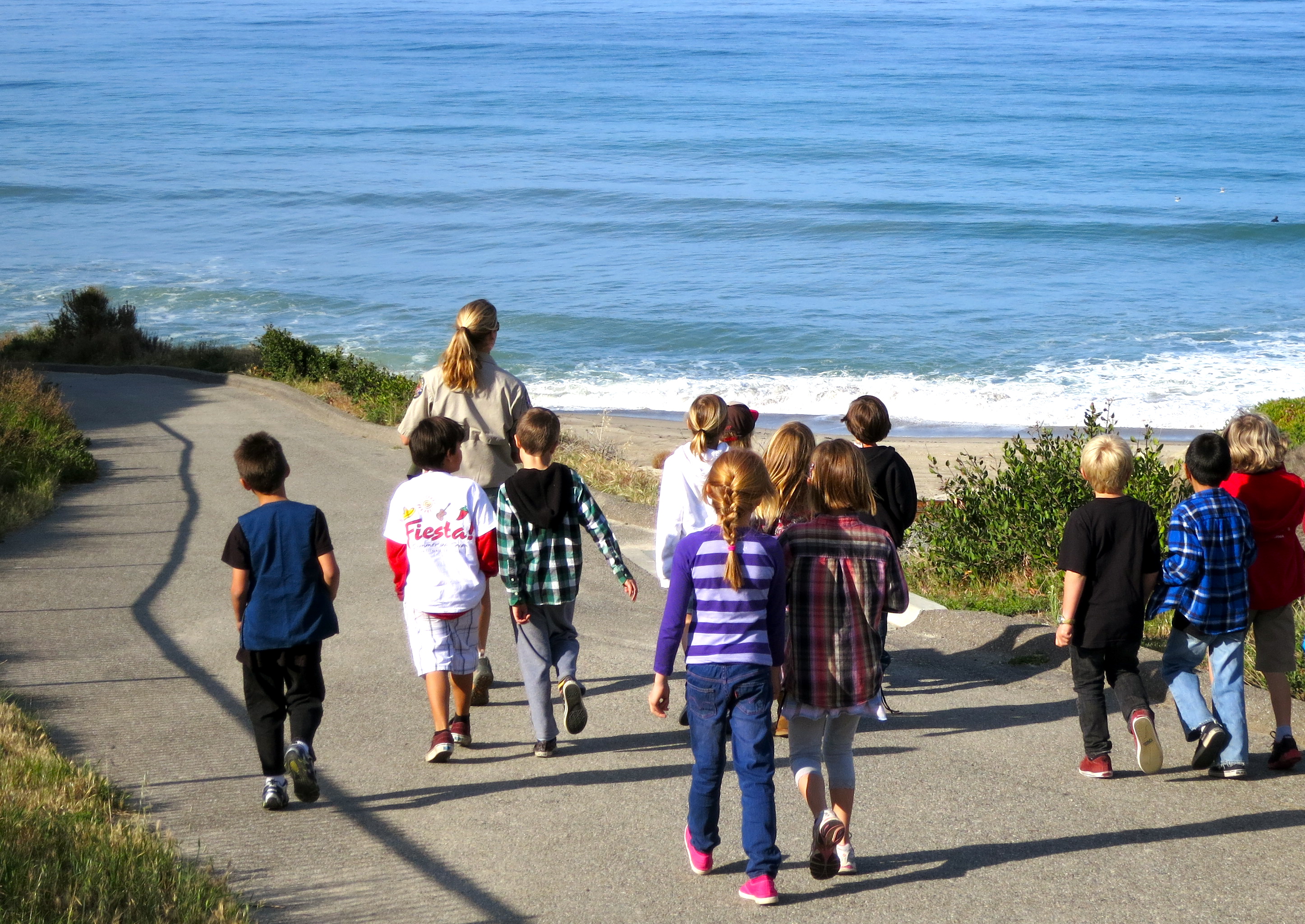Park Interpretive Staff leading a guided hike