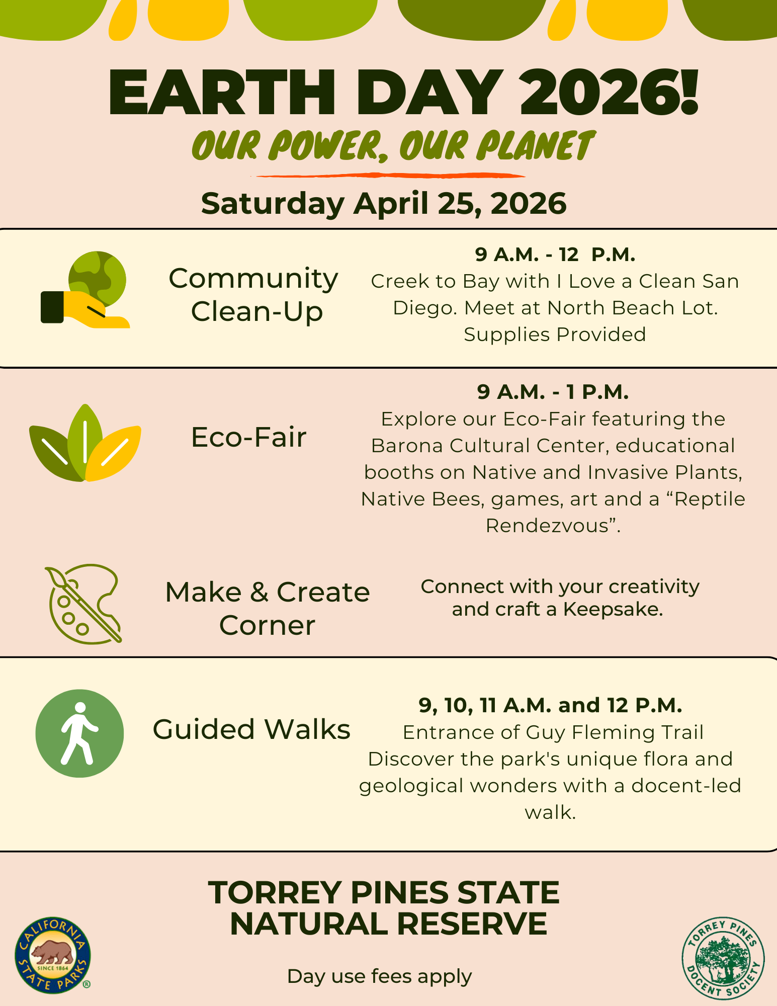 Earth Day Schedule Earth Day Schedule