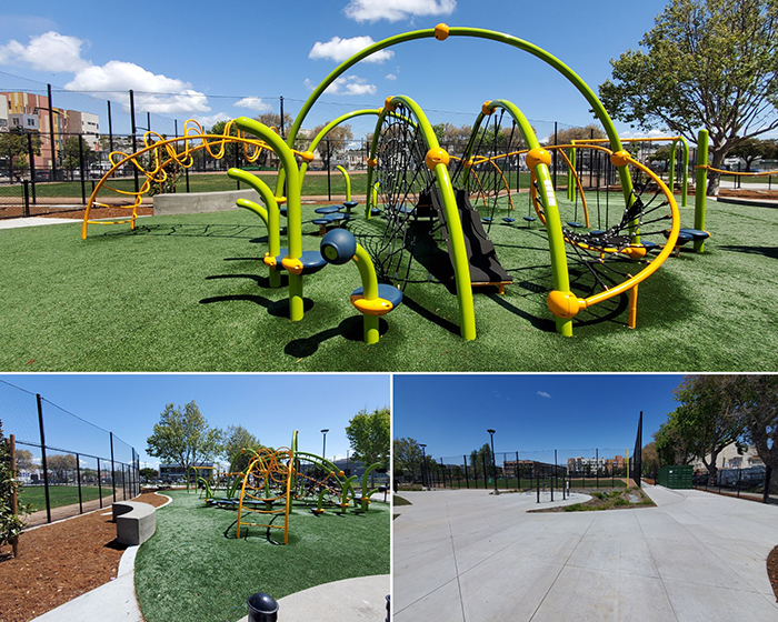 Images of the Bayview Playground in San Francisco because of previous funding from the Land and Water Conservation Fund. Photos from California State Parks.