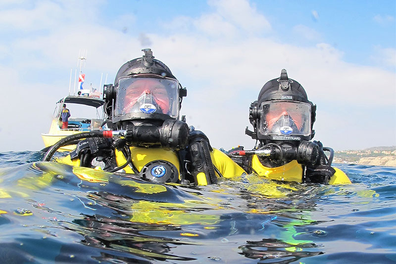 Rangers in scuba gear