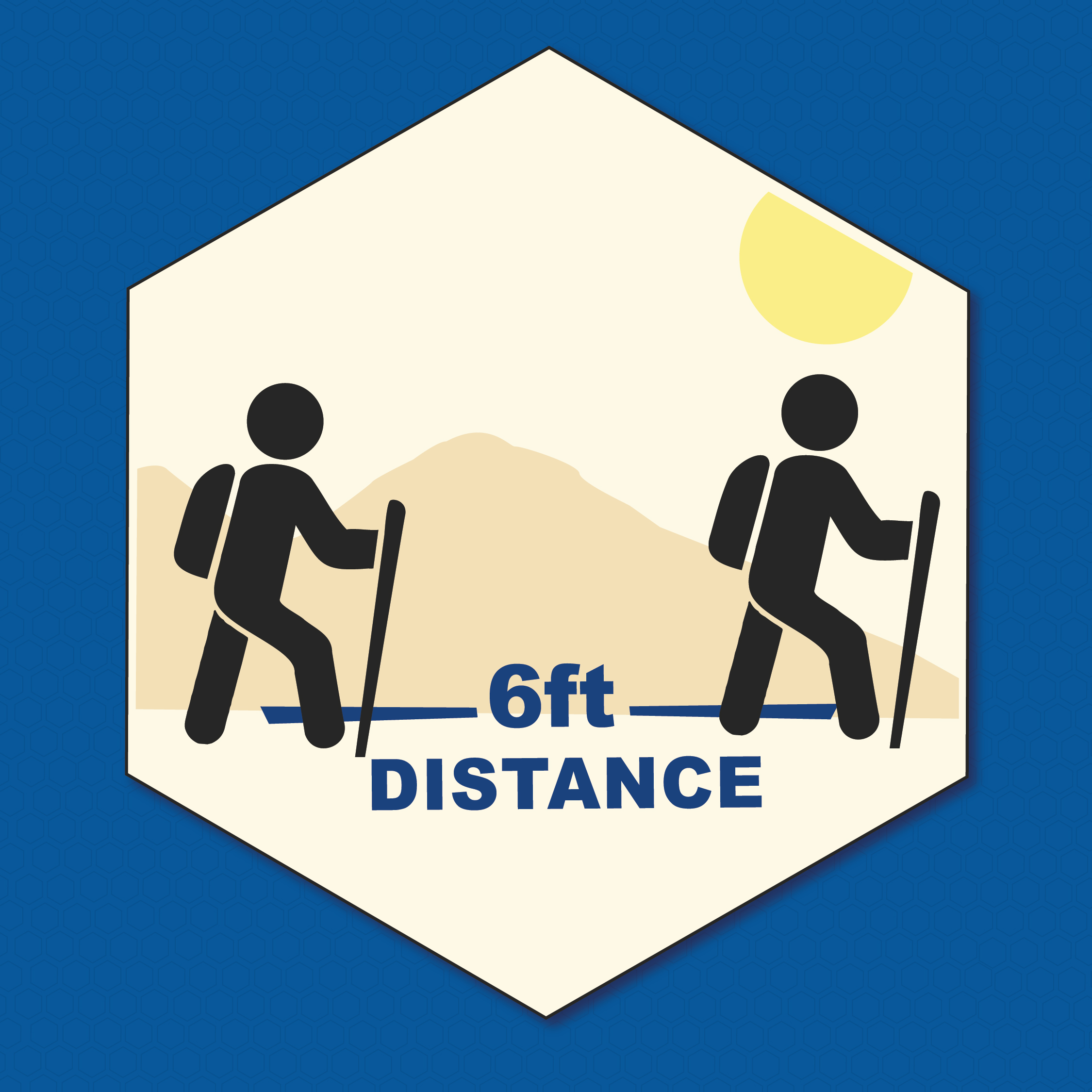 6 ft. apart graphic 6 ft. apart graphic