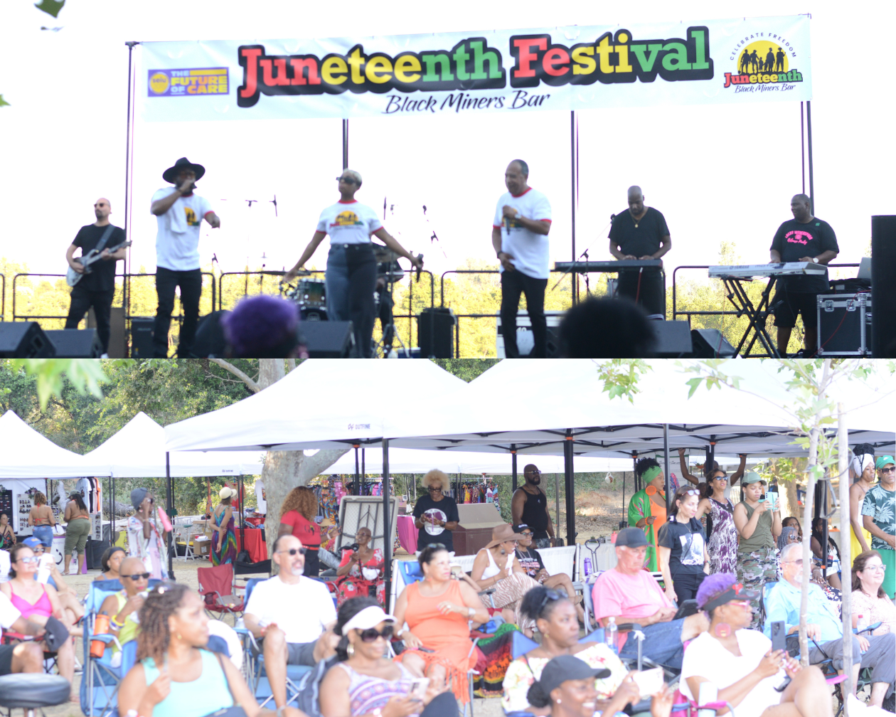 Juneteenth at Black Miners Bar, Folsom Lake SRA in 2025.