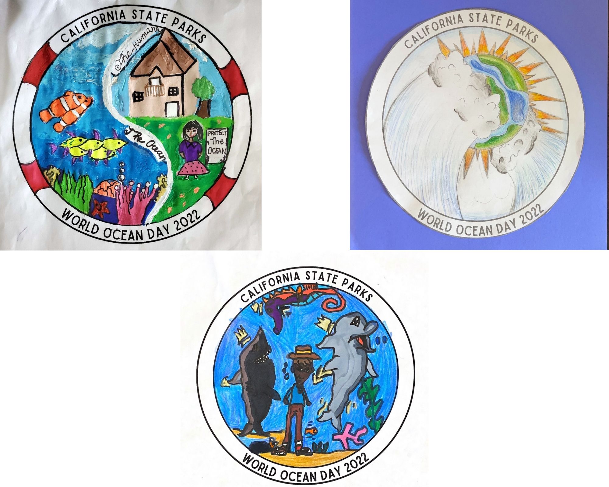 Winner of the students develop World Ocean Day logo contest