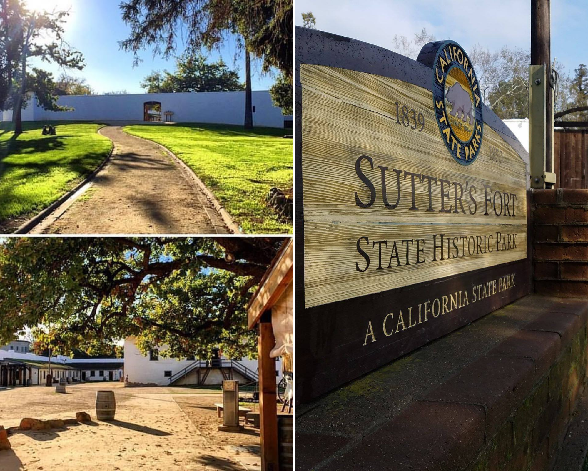 Views of Sutter’s Fort State Historic Park. Photos from California State Parks.