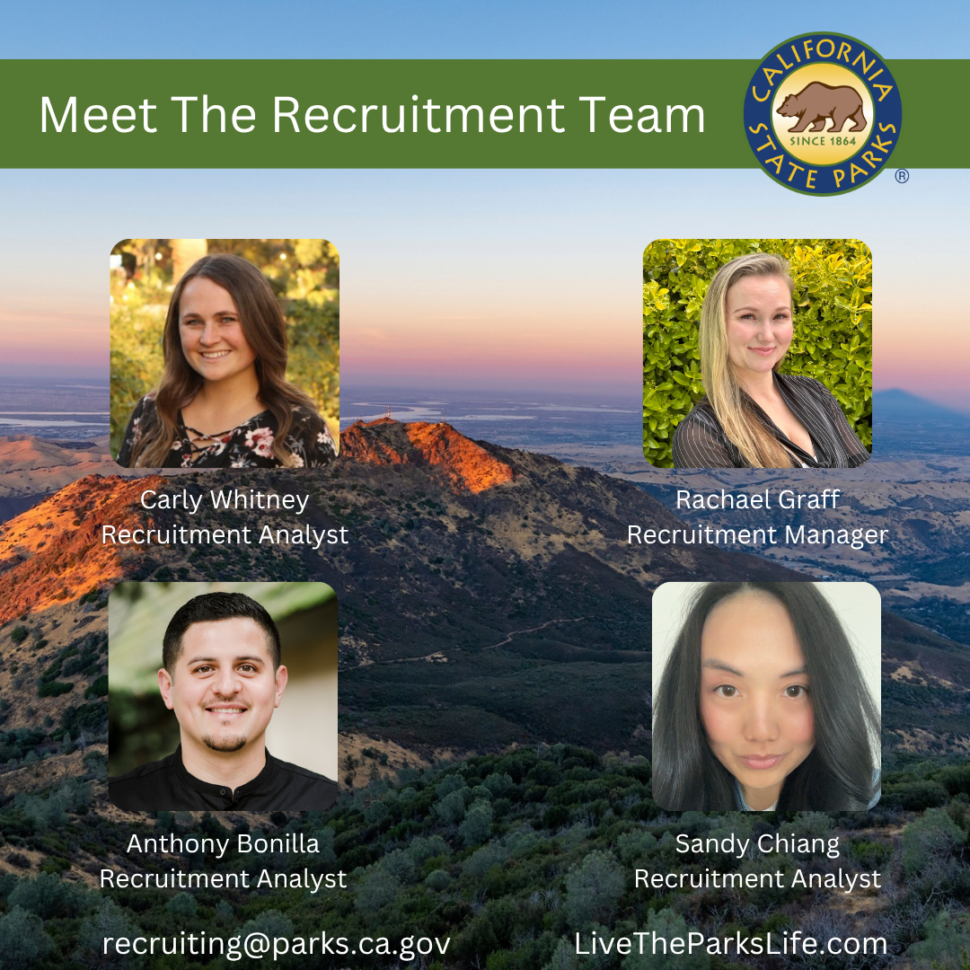 Meet the recruitment team - #LiveTheParksLive - Rachael Graff - Carly Whitney - Anthony Bonilla - Sandy Chiang - LIVETHEPARKSLIFE.COM