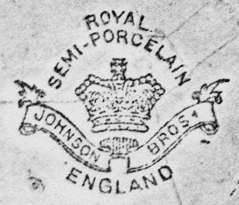 Image of Johnson Bros. pottery mark